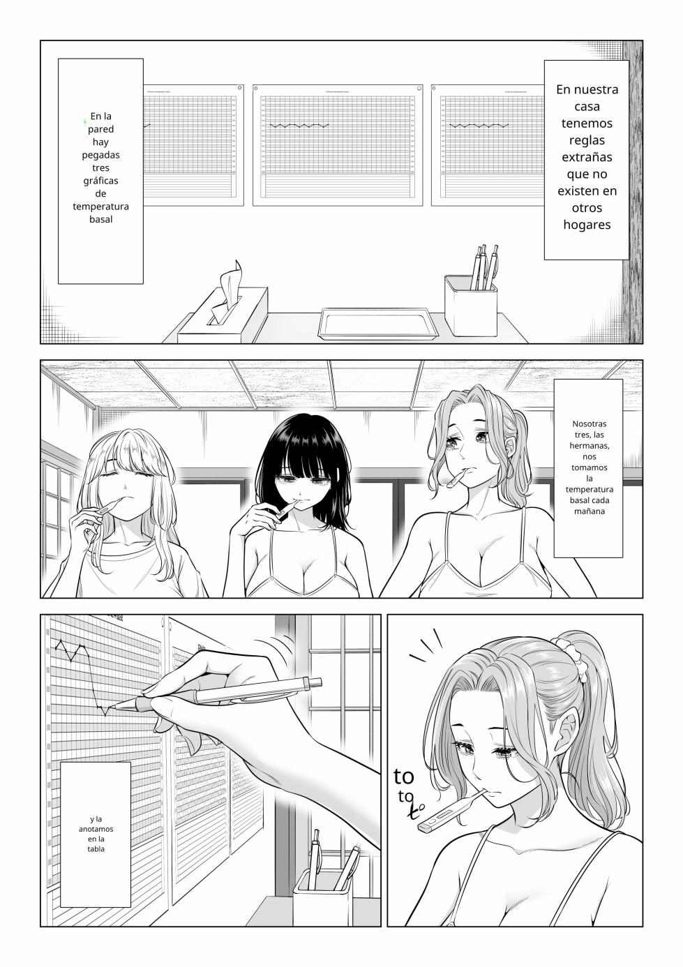 [Date Roku] Ogifu-san no Seiyoku Shori wa Watashi tachi Sanshimai no Mochi mawari [Spanish] - Page 6