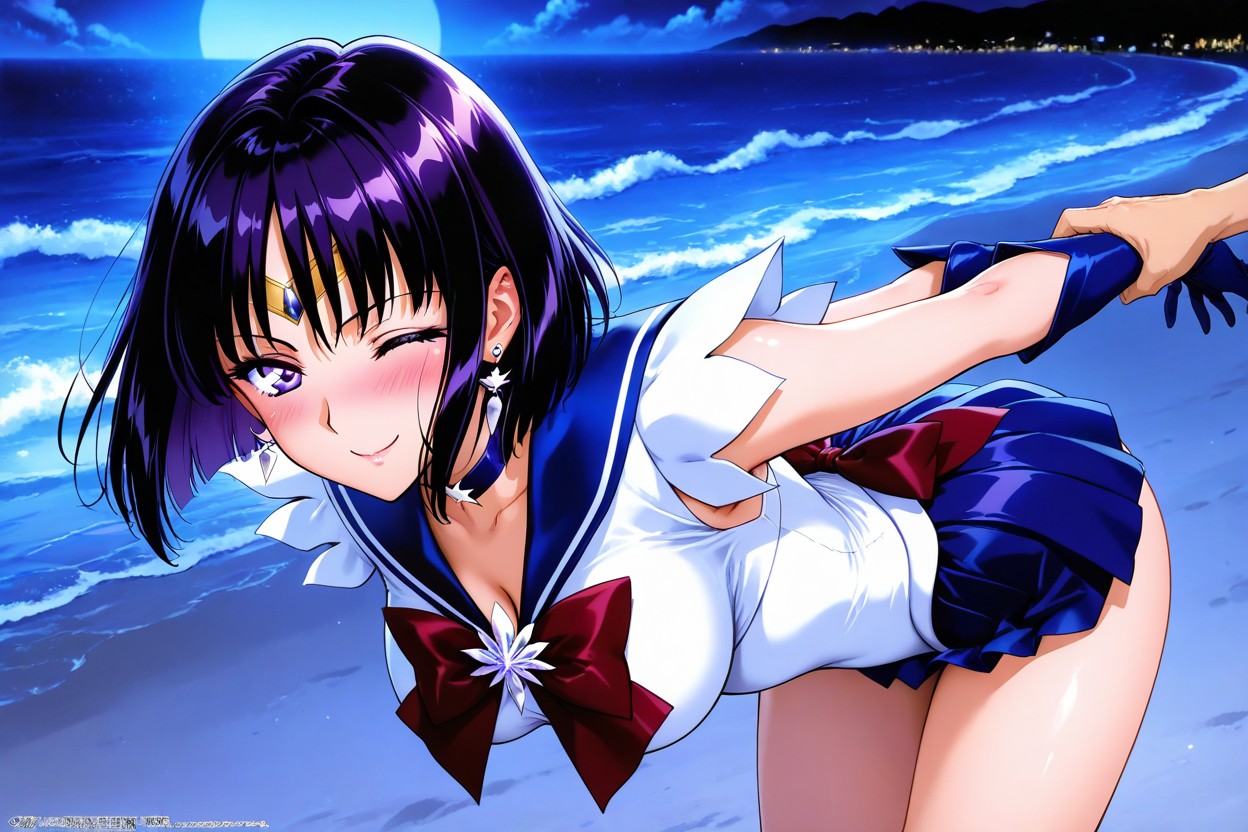 (Patreon - WaifuRain) Sailor Saturn Tentacles - Opening [AI Generated] - Page 9