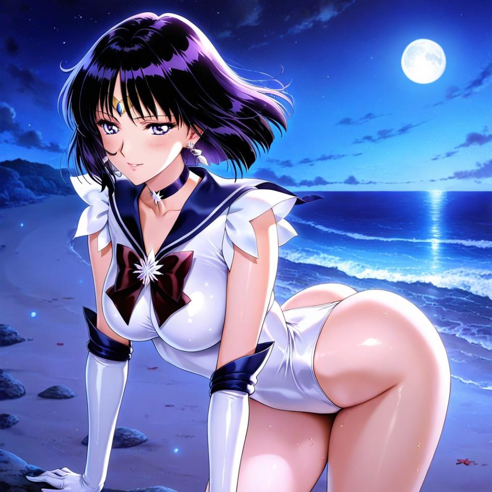 (Patreon - WaifuRain) Sailor Saturn Tentacles - Opening [AI Generated] - Page 12