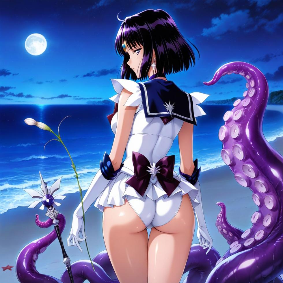 (Patreon - WaifuRain) Sailor Saturn Tentacles - Opening [AI Generated] - Page 15