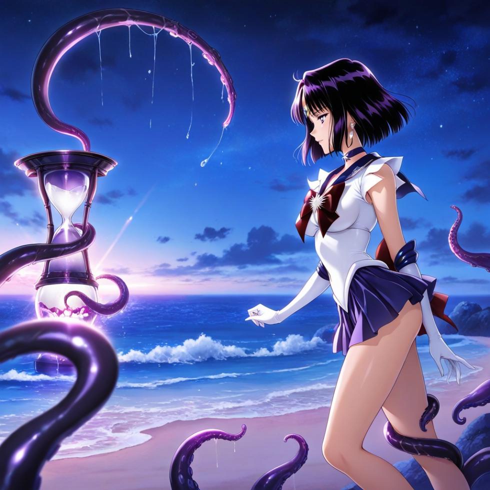 (Patreon - WaifuRain) Sailor Saturn Tentacles - Opening [AI Generated] - Page 21