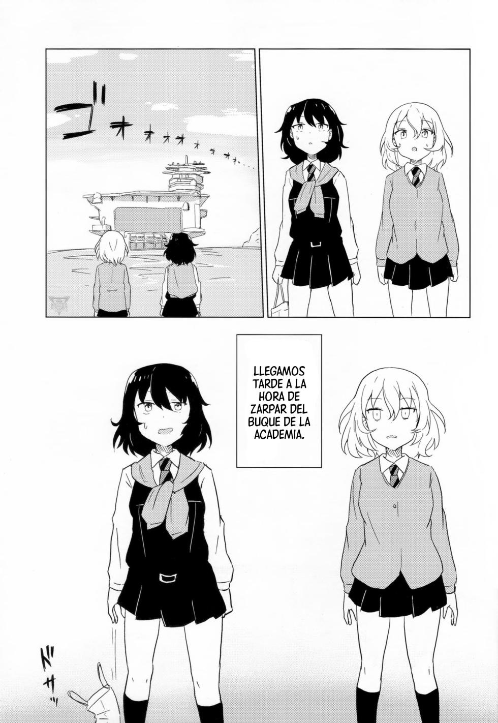(C95) [Mellowmind (CBGB)] Sekai no Hate made Tsuretette yo | Llévame hasta los confines del mundo (Girls und Panzer) [Spanish] [Mister Nugget] - Page 2