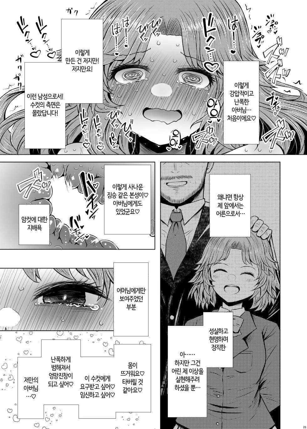 [Furafura Toxin (Arano Oki)] Idensei Shikkan no Risk ga Nai nara Papa to Kozukuri Shite mo Ii yo ne♥ 5 | 유전성 질환의 위험이 없다면 친아빠랑 아이를 만들어도 괜찮겠지♥ 5 [Korean] [AI번역] [Digital] - Page 21