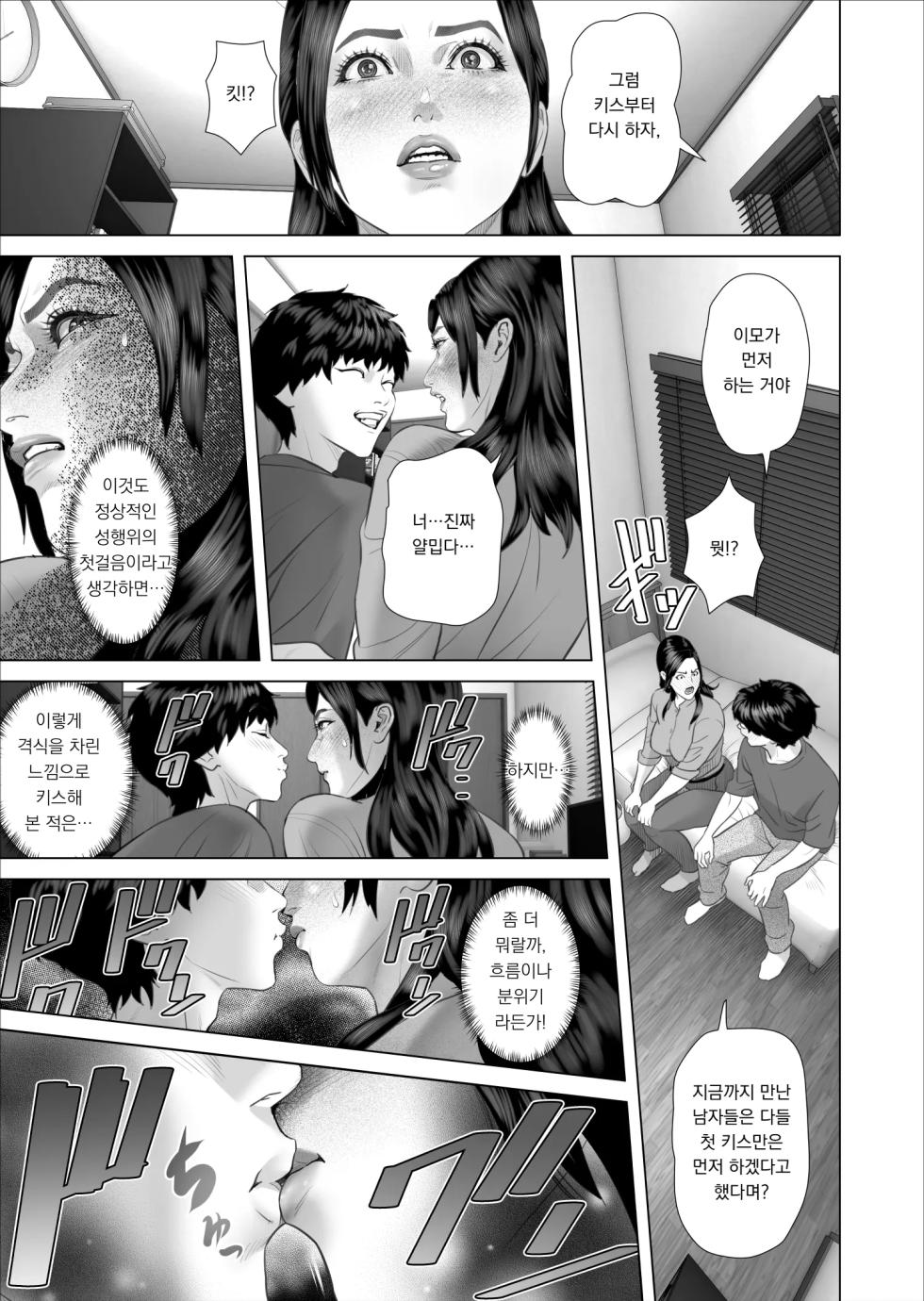 [Hy-dou (Hyji)] Kinjo Yuuwaku Shiro Soubi Oba-san no Himeta,,, 3 Saikyouiku Hen | 근녀유혹 백장미 이모의 은밀한…3 재교육 편 [Korean] - Page 11