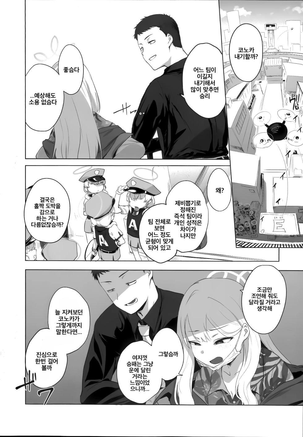 (C107) [NAVY COFFEE (Ao)] Konoka to Kossori 2 | 코노카와 몰래 2 (Blue Archive) [Korean] - Page 7