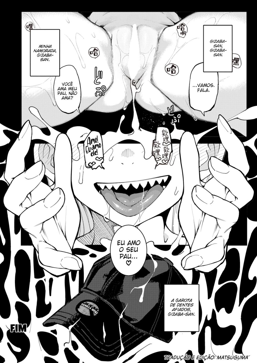 [Iwami Yasoya] Ha ga Gizagiza no Gizaba-san | A garota de dentes afiados, Gizaba-san (COMIC X-EROS #104) [Portuguese-BR] [Digital] - Page 19