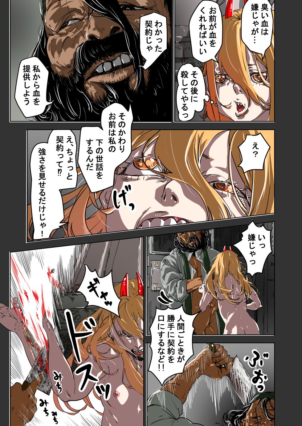 [30-dai Kouhan Kara Hajimeru Ero Doujin (Nontakosun)] Watashi wa Kocchi, Anata wa Atchi (Chainsaw Man) - Page 9