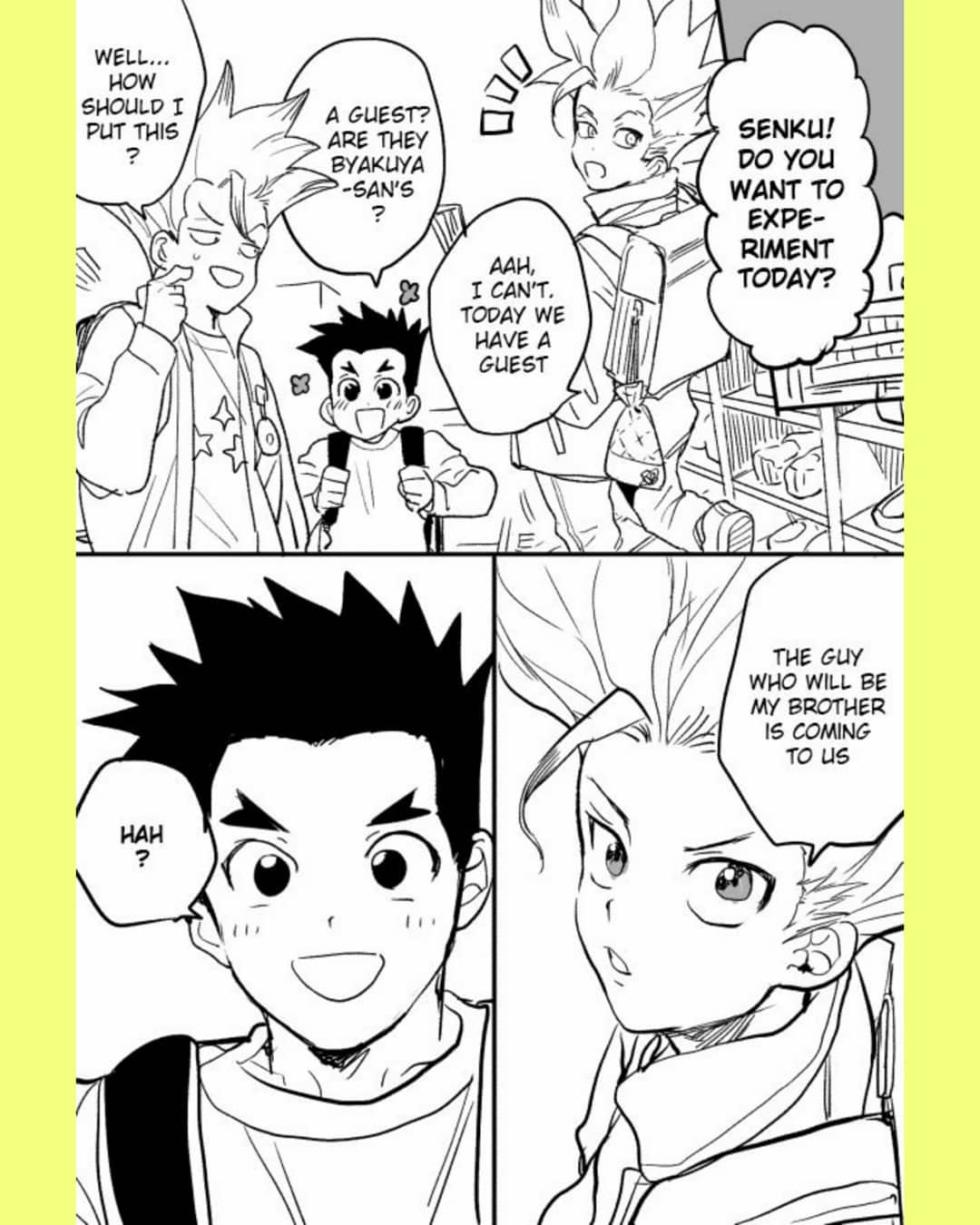 [Musekinin (Saruo)] Tsukasa and Senku Become Unrelated Brothers in a Modern AU (Dr.STONE) - Page 1