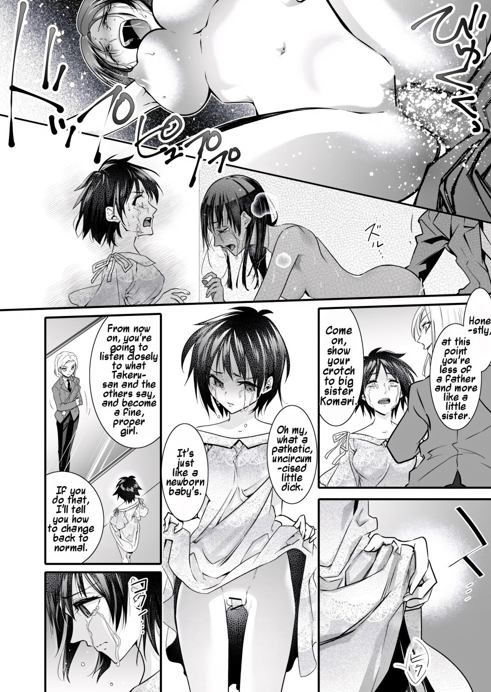 [Chijoku An (Cardinal)] Mesu Ochi no Kashaku 2 ~Seitenkan Meido ni Sarete Jisshi ni Dakareru Otoko~ | A Fallen Woman's Remorse 2 ~A Man Who Turned into a Transgender Maid and Embraced by His Own Daughter~ [English] [Maika] - Page 19