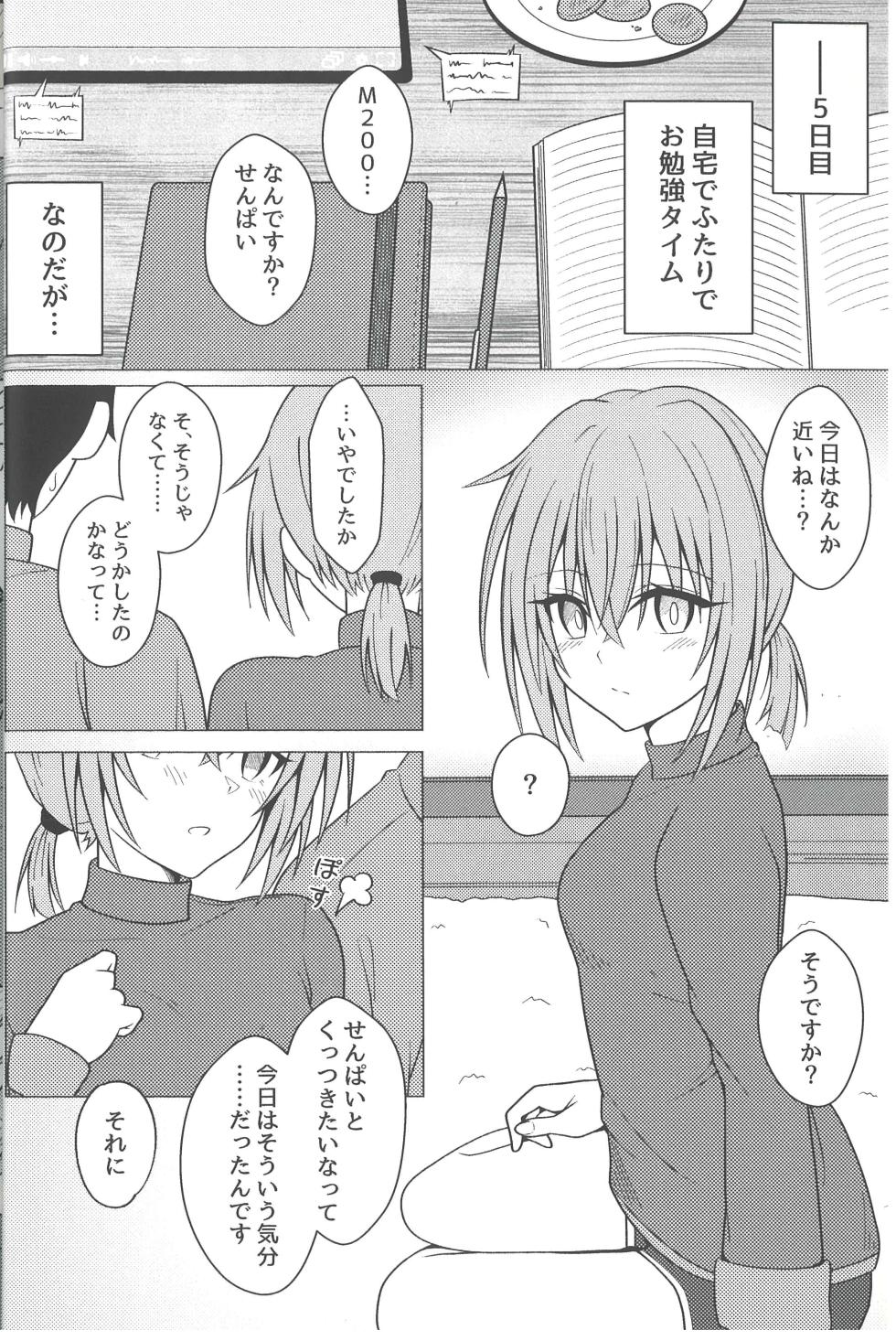 (C105) [Jikka Shoushitsu Animation (GTO Mason)] Kouhai M200  to Dousei Seikatsu - Living together with lover.  (Girls' Frontline) - Page 11