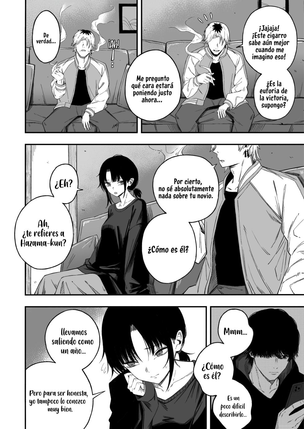 [Yofukashi no Heya (Yonayona)] Netori Otoko o Mesu ni suru.｜Convirtiendo al ladrón parejas en una mujer. [Spanish] [Kotori Translations] [Decensored] - Page 5