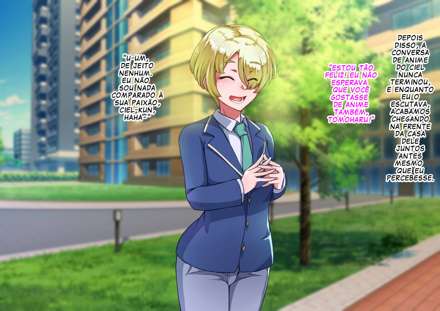 [Hagurumarokuro (Silver Radish)] Otokonoko to xx No. 5 Kinpatsu Seijun na Tenkousei Hen [Portuguese-BR] [BLACKSUB] - Page 10