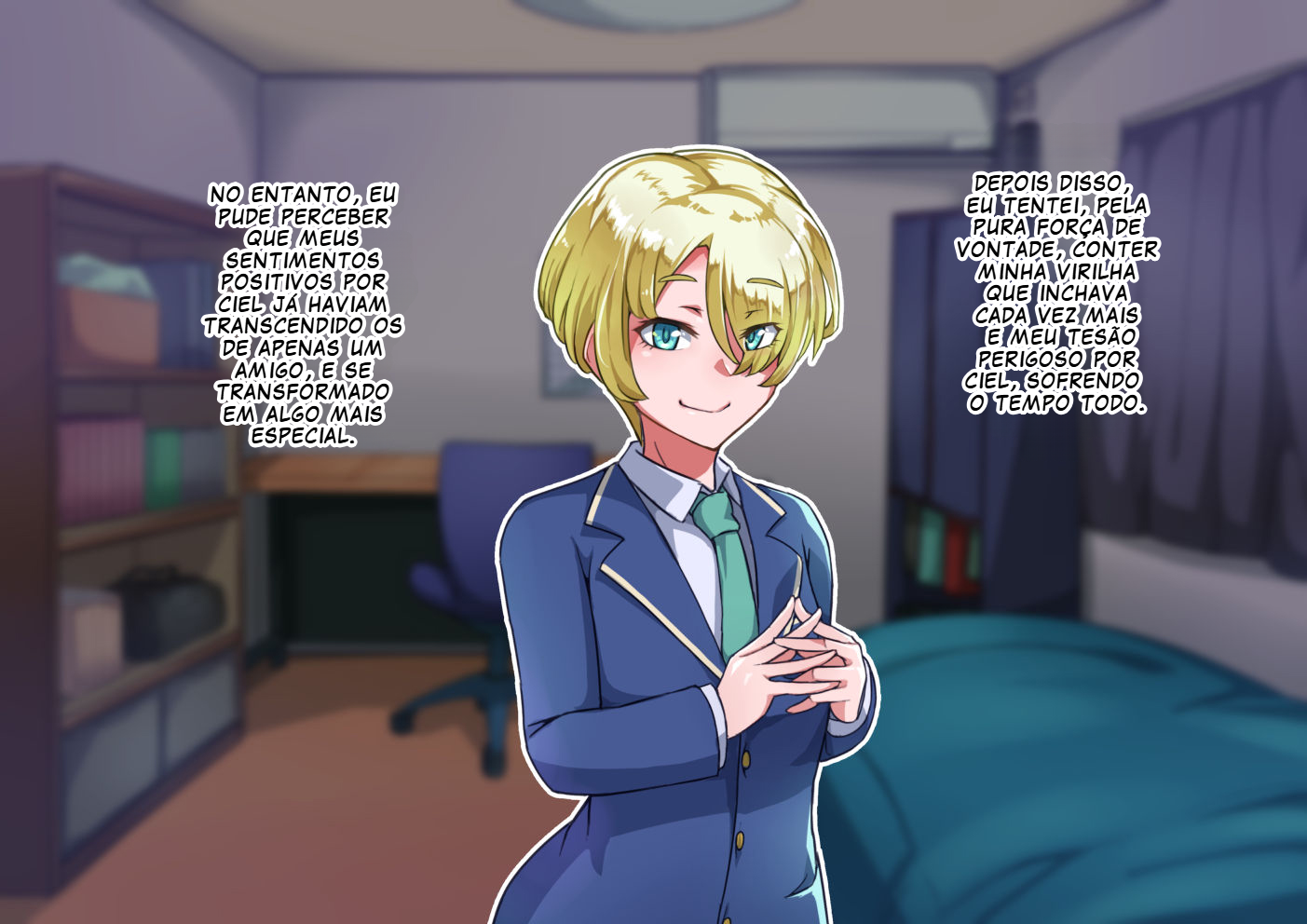 [Hagurumarokuro (Silver Radish)] Otokonoko to xx No. 5 Kinpatsu Seijun na Tenkousei Hen [Portuguese-BR] [BLACKSUB] - Page 22