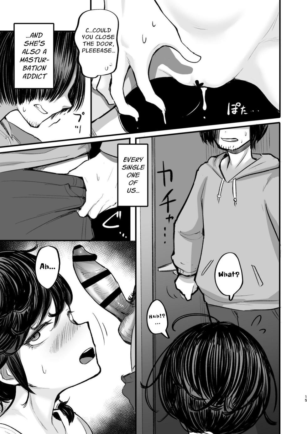 [Archa1c (Nada Shio)] Saikou Saiaku Terrace House Kasu no Danjo ga 6-nin Itara Sex shika Shinai | The Worst Terrace House of All Time: The Six Low-Lives Living There Do Nothing But Fuck [Kani] [Digital] - Page 15