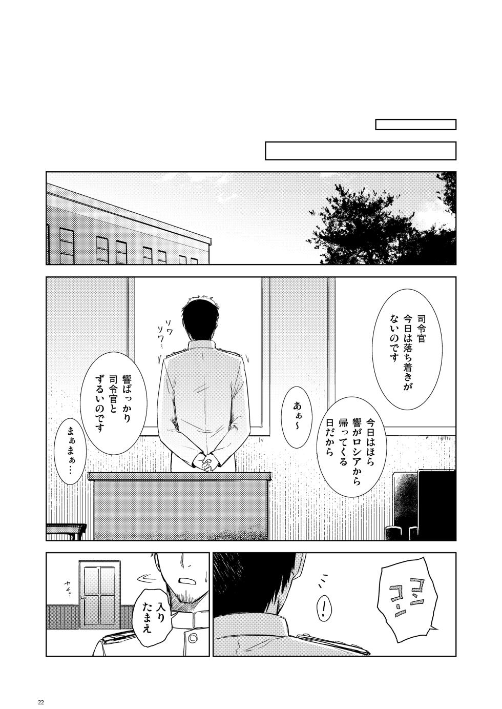 [infinity line (Misato Nana)] Shinrai Dekiru Hishokan no Kiroku Hibiki Bep Soushuuhen (Kantai Collection -KanColle-) [Digital] - Page 21