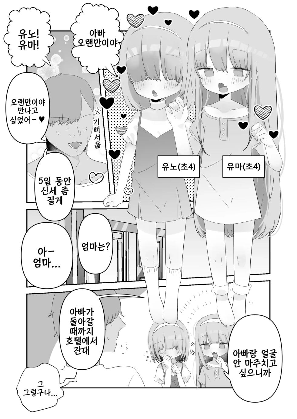 [Muteki] Jitsu No Musume To Kozukuri ItsukaKan | 친딸과 아이만들기 5일간 [Korean] [Digital] - Page 2