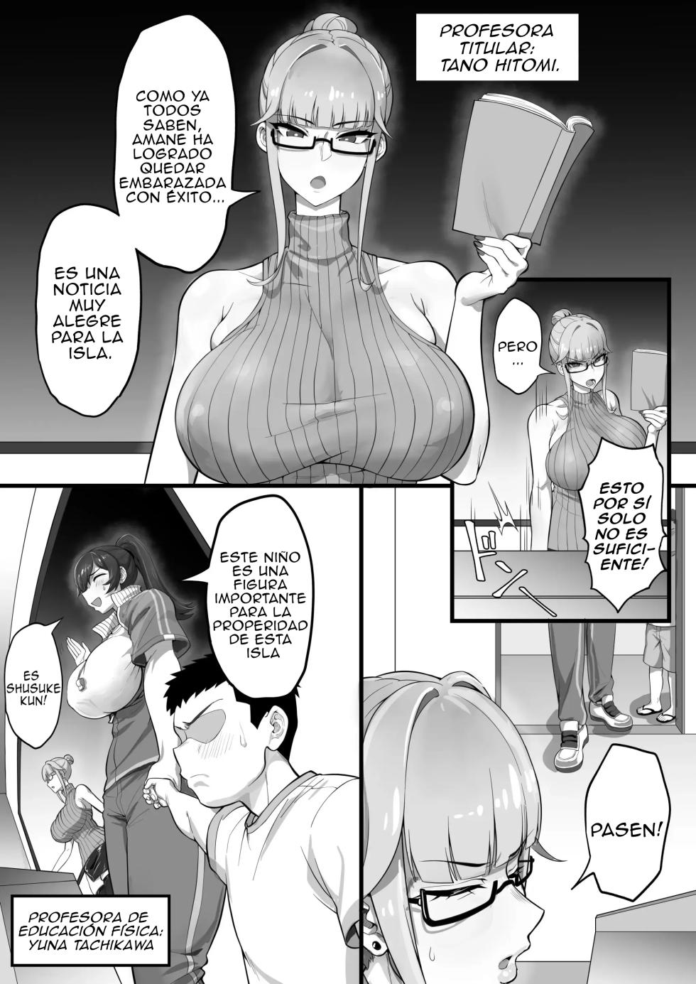 [Anabuki Bouhatei] ED Shika Umarenai Shima de Yuiitsu no Zetsurin 2｜El Único Superdotado Sexual en una Isla donde Todos Nacen con DE 2 {Spanish} {EbisuTraslade - ACATLLL} - Page 4