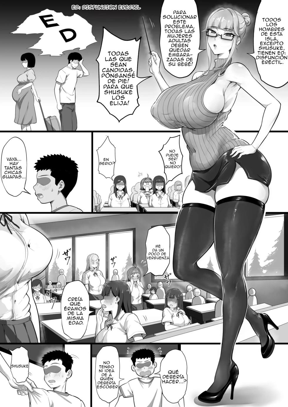 [Anabuki Bouhatei] ED Shika Umarenai Shima de Yuiitsu no Zetsurin 2｜El Único Superdotado Sexual en una Isla donde Todos Nacen con DE 2 {Spanish} {EbisuTraslade - ACATLLL} - Page 5