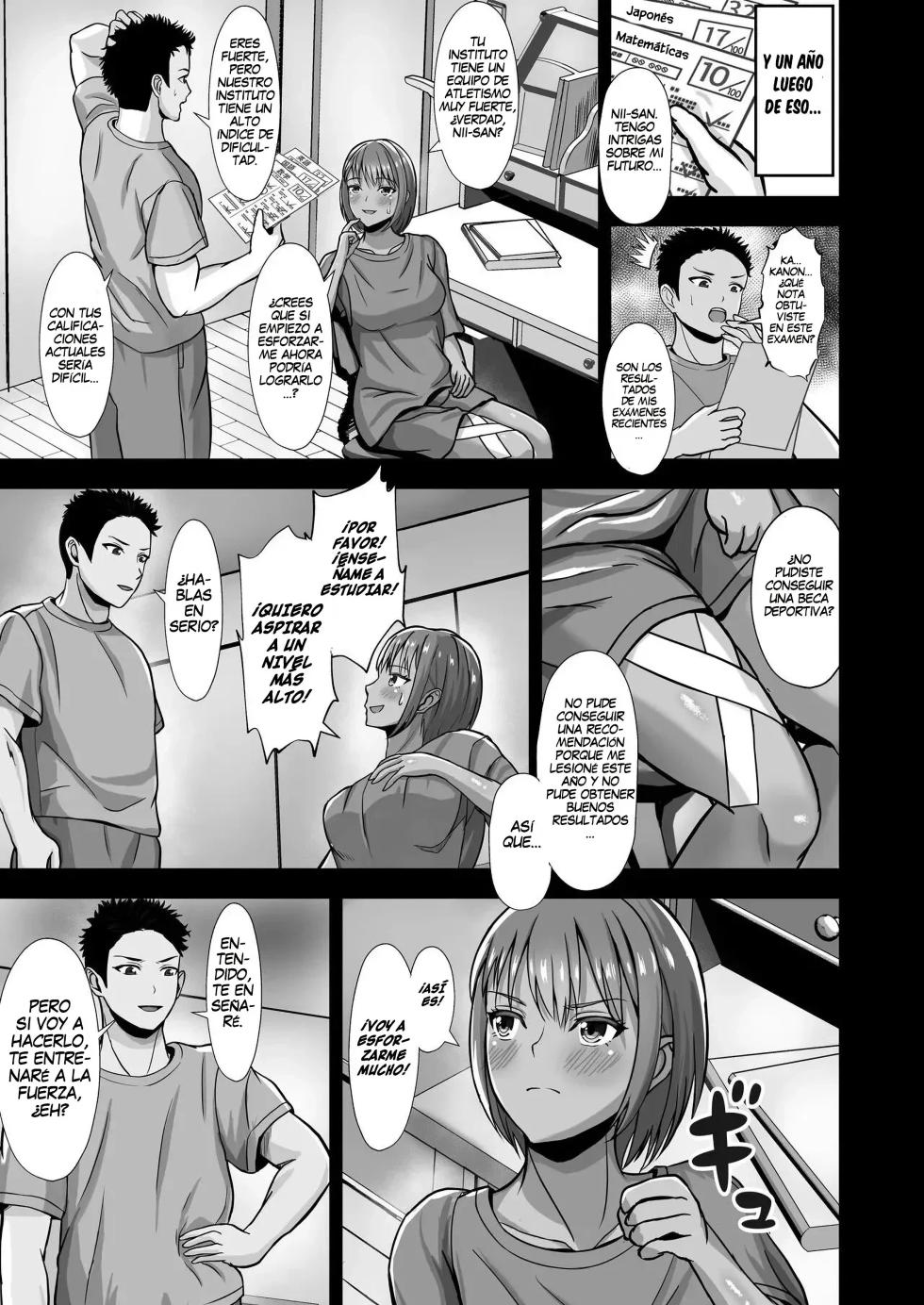 [Akiyama Eight] Kanojo ga Iru no ni... Yokkyuu Fuman na Rikubu Gimai no Yuuwaku ni Maketa Hanashi｜La Historia de cómo Caí en la Tentación de mi Hermanastra Insatisfecha del Club de Atletismo... A Pesar de Tener Novia [Spanish] [Equipo Tiburon Demonio] - Page 13