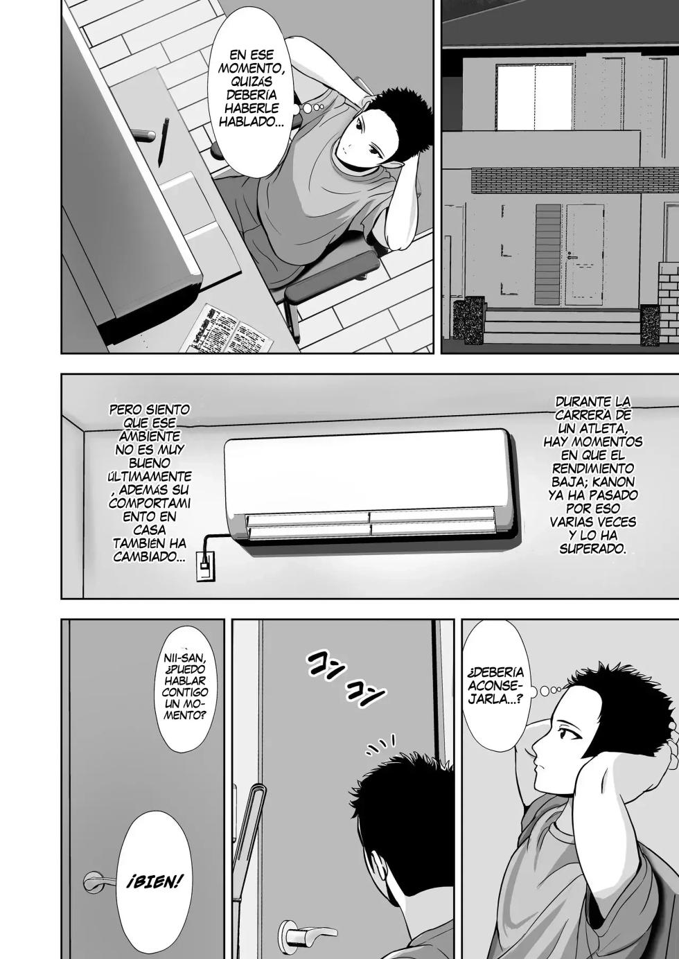 [Akiyama Eight] Kanojo ga Iru no ni... Yokkyuu Fuman na Rikubu Gimai no Yuuwaku ni Maketa Hanashi｜La Historia de cómo Caí en la Tentación de mi Hermanastra Insatisfecha del Club de Atletismo... A Pesar de Tener Novia [Spanish] [Equipo Tiburon Demonio] - Page 24