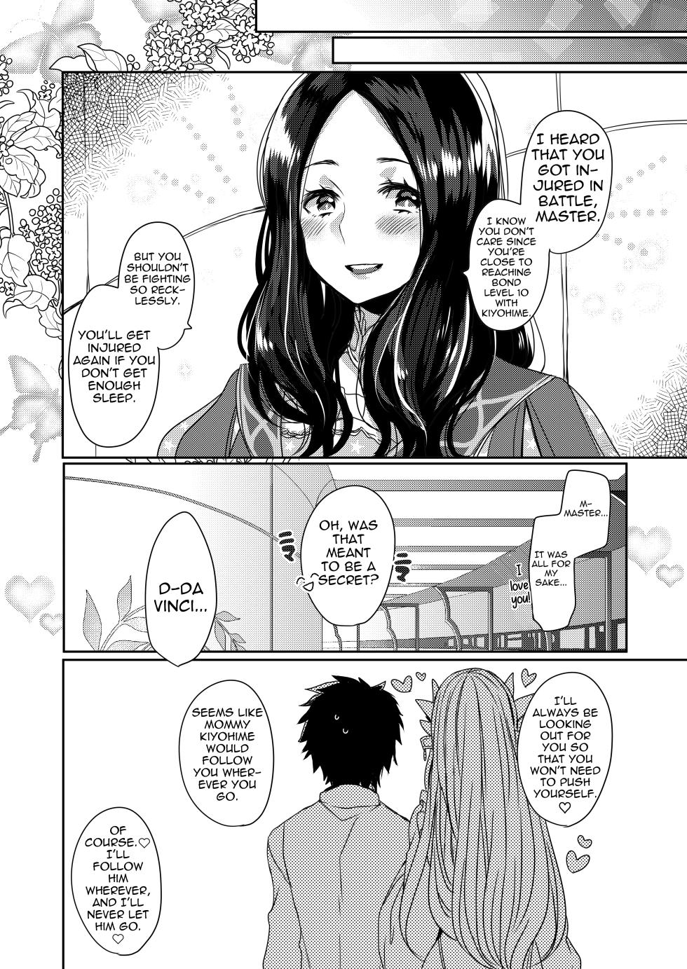 (COMIC1☆15) [Mamedaifukuya (Mameko)] Uchi no Kiyohime wa Mama 2 | My Kiyohime is a Mommy 2 (Fate/Grand Order) [English] [Shiririn] - Page 20