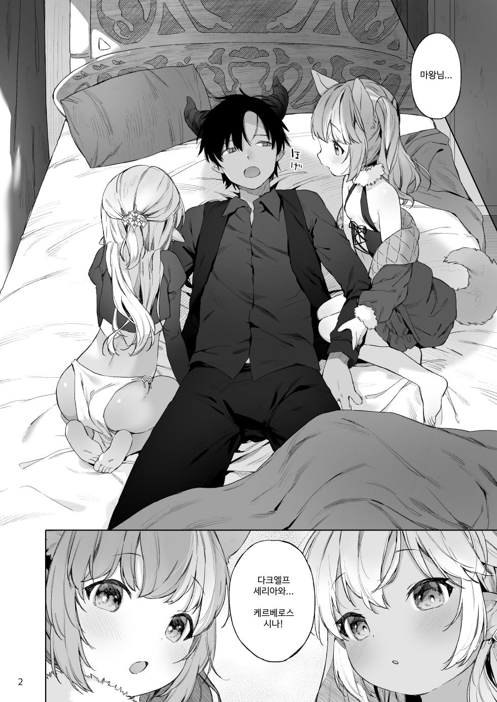 [ANCHOR (Mutou Mato)] Maou-sama! Mazoku Fukkatsu ni wa Kozukuri shika Arimasen! | 마왕님! 마족 부활을 위해선 아이 만들기밖에 없어요! [Korean] [나노] [Digital] - Page 3
