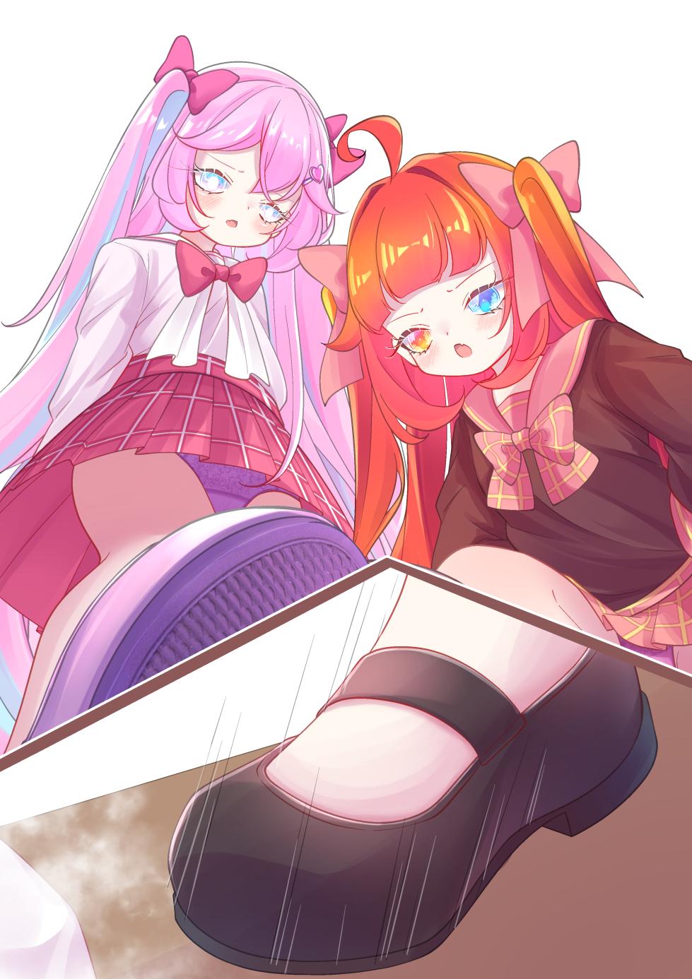 [YurulomI] Two Girls in School Uniform Playing Games With a Masoquist Tiny - Page 27