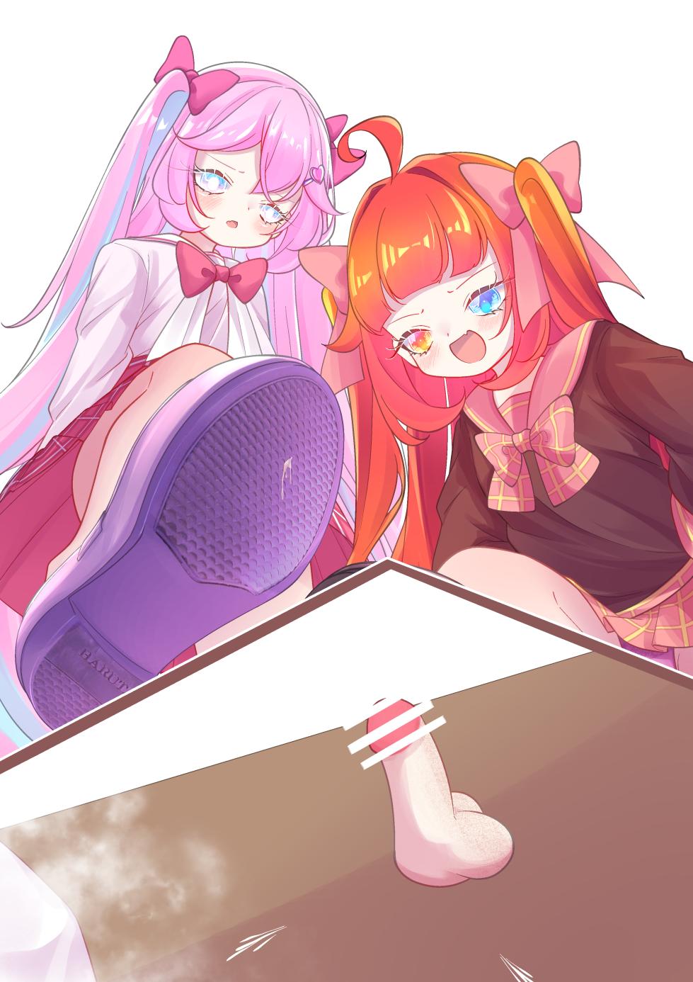 [YurulomI] Two Girls in School Uniform Playing Games With a Masoquist Tiny - Page 29