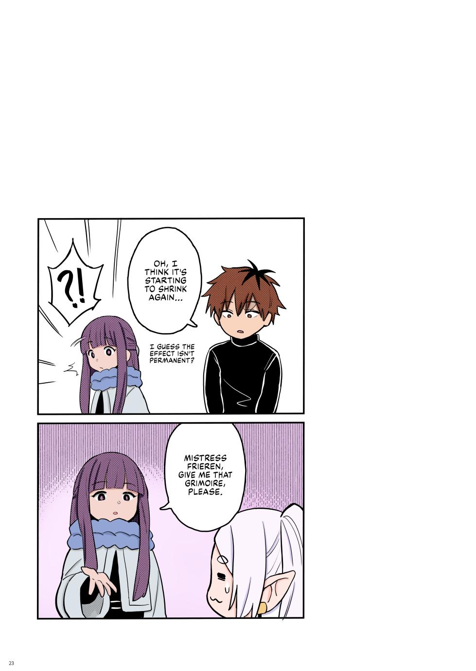 [COMEX (Zhen Lu)] Chinchin ga Ookiku Naru Mahou | Penis Enlargement Magic (Sousou no Frieren) [English] [Decensored] [Fap It Scans] [Colorized] - Page 24