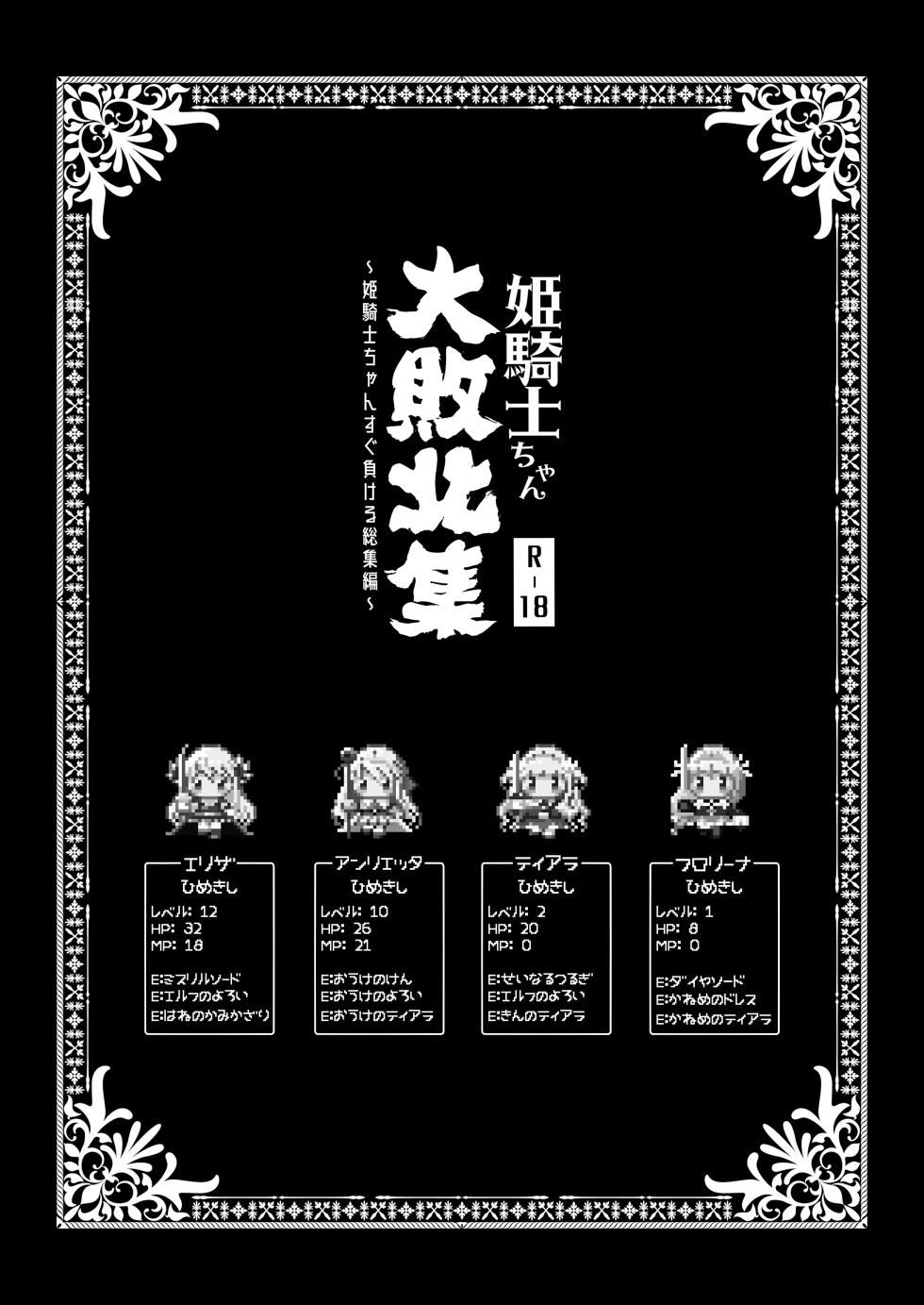 [CHRONOLOG (Sakurazawa Izumi)] Hime Kishi-chan Dai Haiboku Shuu - Hime Kishi-chan Sugu Makeru Soushuuhen [Digital] - Page 3