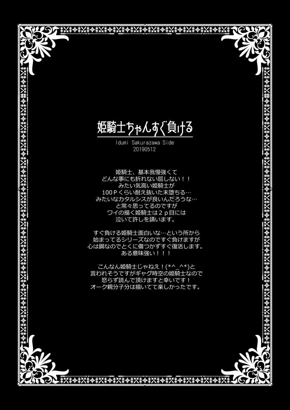 [CHRONOLOG (Sakurazawa Izumi)] Hime Kishi-chan Dai Haiboku Shuu - Hime Kishi-chan Sugu Makeru Soushuuhen [Digital] - Page 8