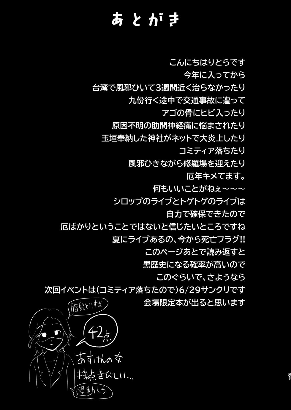 [Ashita o Nakusu (Litora)] Shinmai Konkafe Jou ga Jouren-san no Yaku-zuke Aru-chuu Sei Ganggu ni Natta Yoru [Digital] - Page 19