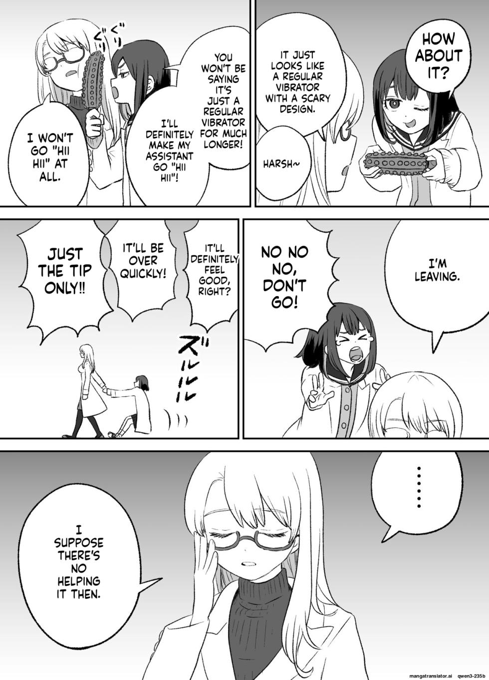 [Eichi Kenkyuujo (Blank)] Omocha Kaihatsubu Joshu-chan no Sanzan na Nichijou (SCANMTL) - Page 4
