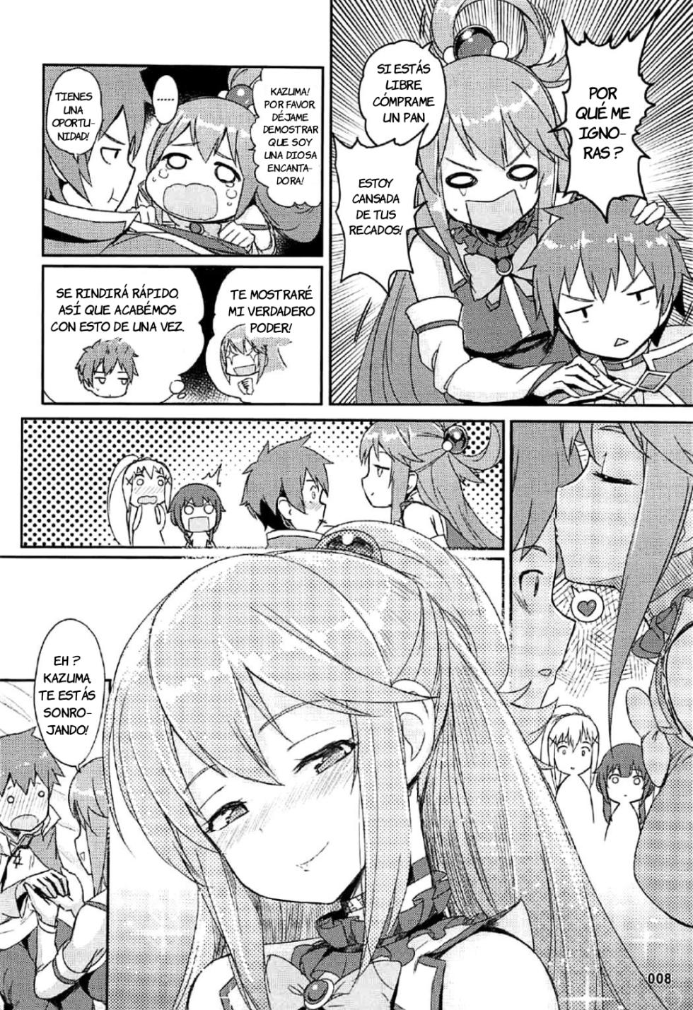 [AOKIHOSHI (Akaiguppy)] Kono Azen na Kazuma ni Shojo o!｜¡Entrégale Tu Virginidad A Este Atónito Kazuma! (Kono Subarashii Sekai ni Syukufuku o!) [Spanish] [JFairy Traslate] [Digital] - Page 9