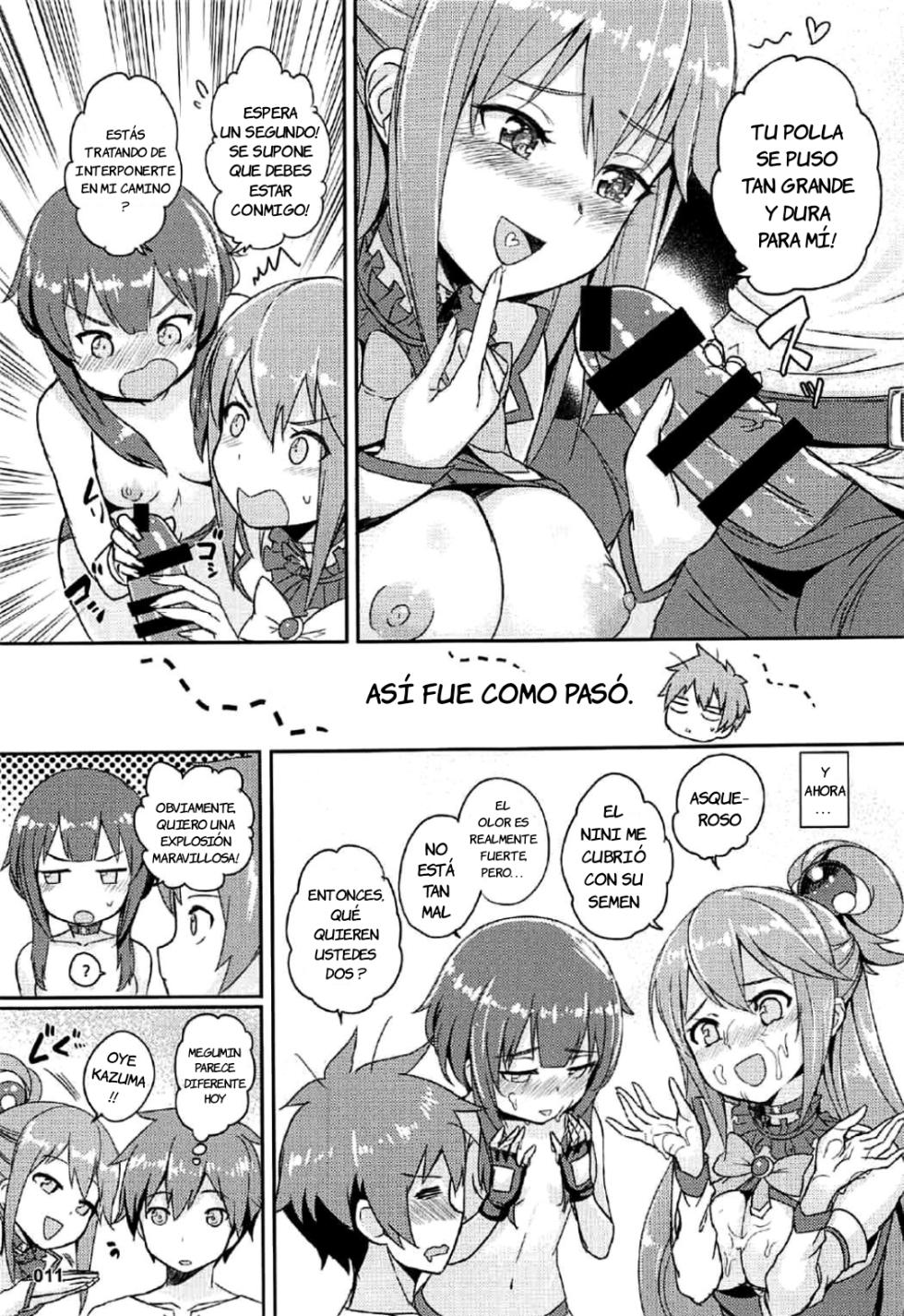[AOKIHOSHI (Akaiguppy)] Kono Azen na Kazuma ni Shojo o!｜¡Entrégale Tu Virginidad A Este Atónito Kazuma! (Kono Subarashii Sekai ni Syukufuku o!) [Spanish] [JFairy Traslate] [Digital] - Page 12