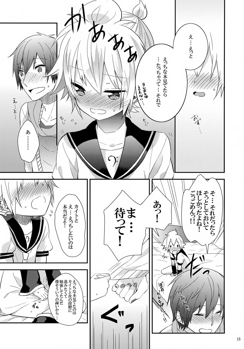 [CrashRush (Gesshi)] Hajimete (VOCALOID) - Page 14