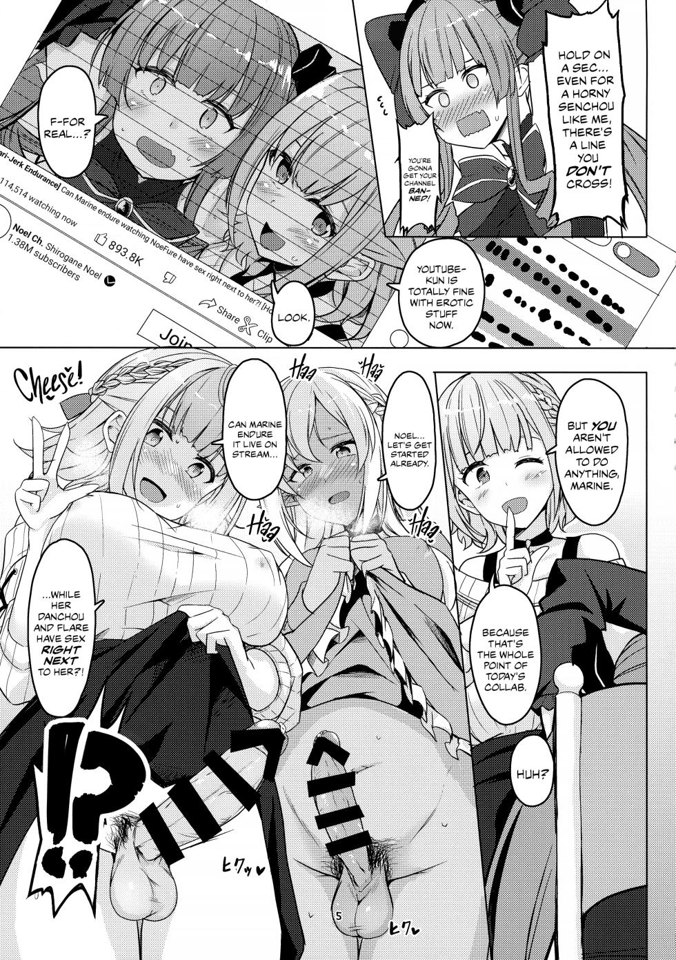 (C99) [obsession! (Hyouga.)] Onee-san gumi de muramura gaman | The Older Sister Group's Horny Endurance Test (Hololive) [English] [Castle TL] - Page 5
