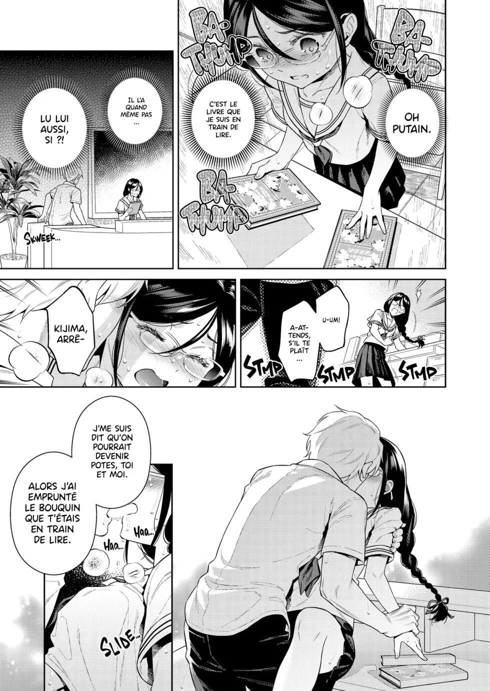 [2JIMUSUBI (Ohno Kanae)] Toshoshitsu no Kedamono-tachi | Betes de Bibliotheque [French] {hentailuxe.com} [Decensored] [Digital] - Page 14