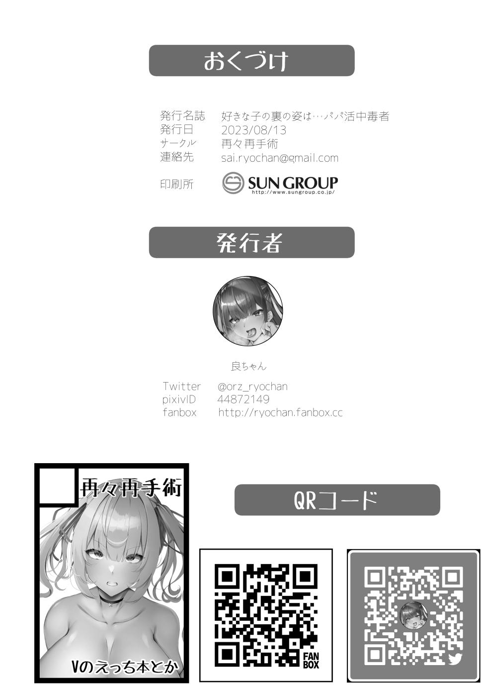 [RE-re-re-surgical operation (Ryo-chan)] Suki na Ko no Ura no Sugata wa... Papakatsu Chuudokusha (Hoshikawa Sara) [Textless] [Digital] - Page 21