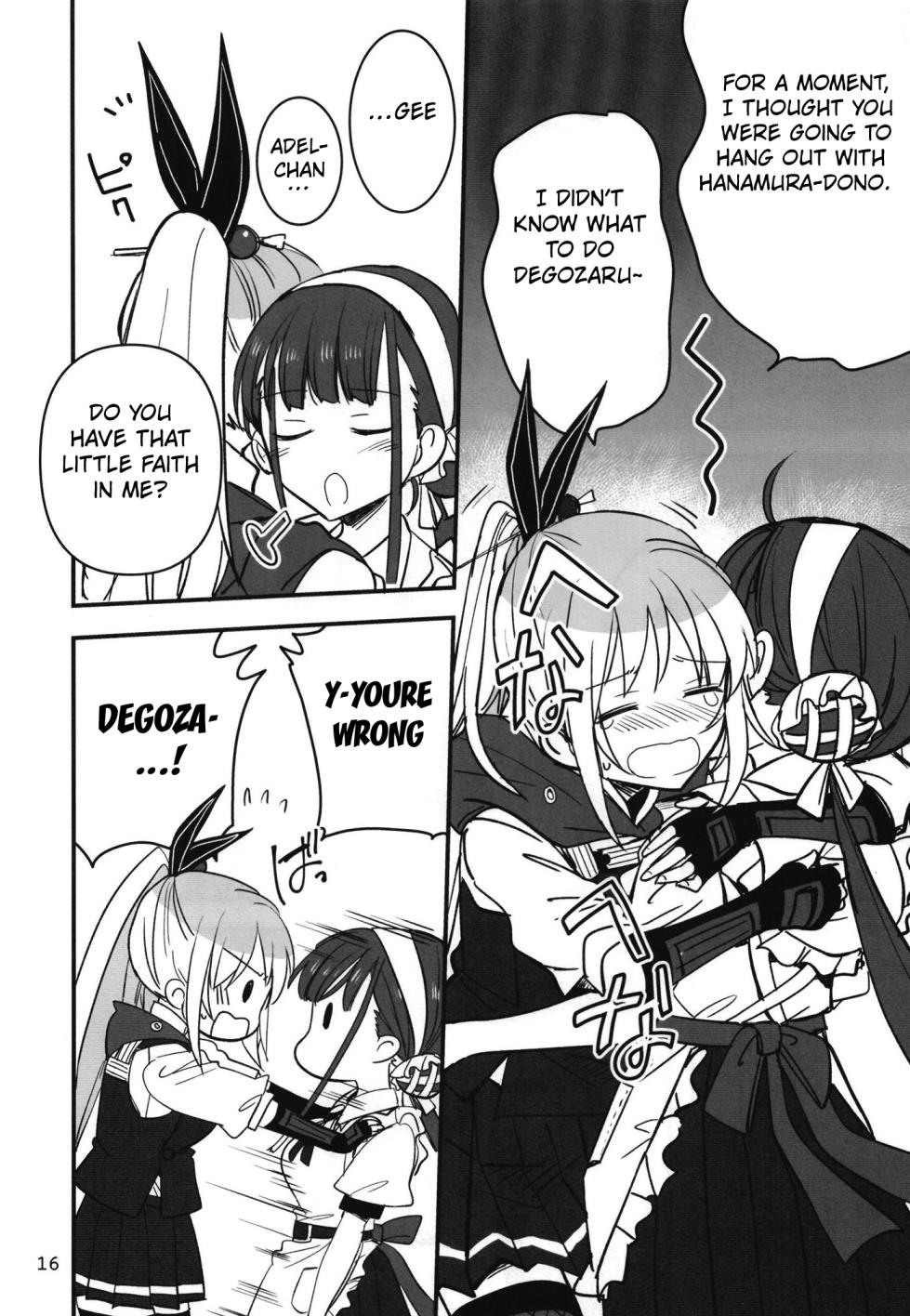 (C102) [Gyokusaijima (Sanpatisiki)] Shinobanu Ninja wa Yoru o Tobu (Heaven Burns Red) [English] [Kuraudo] - Page 15
