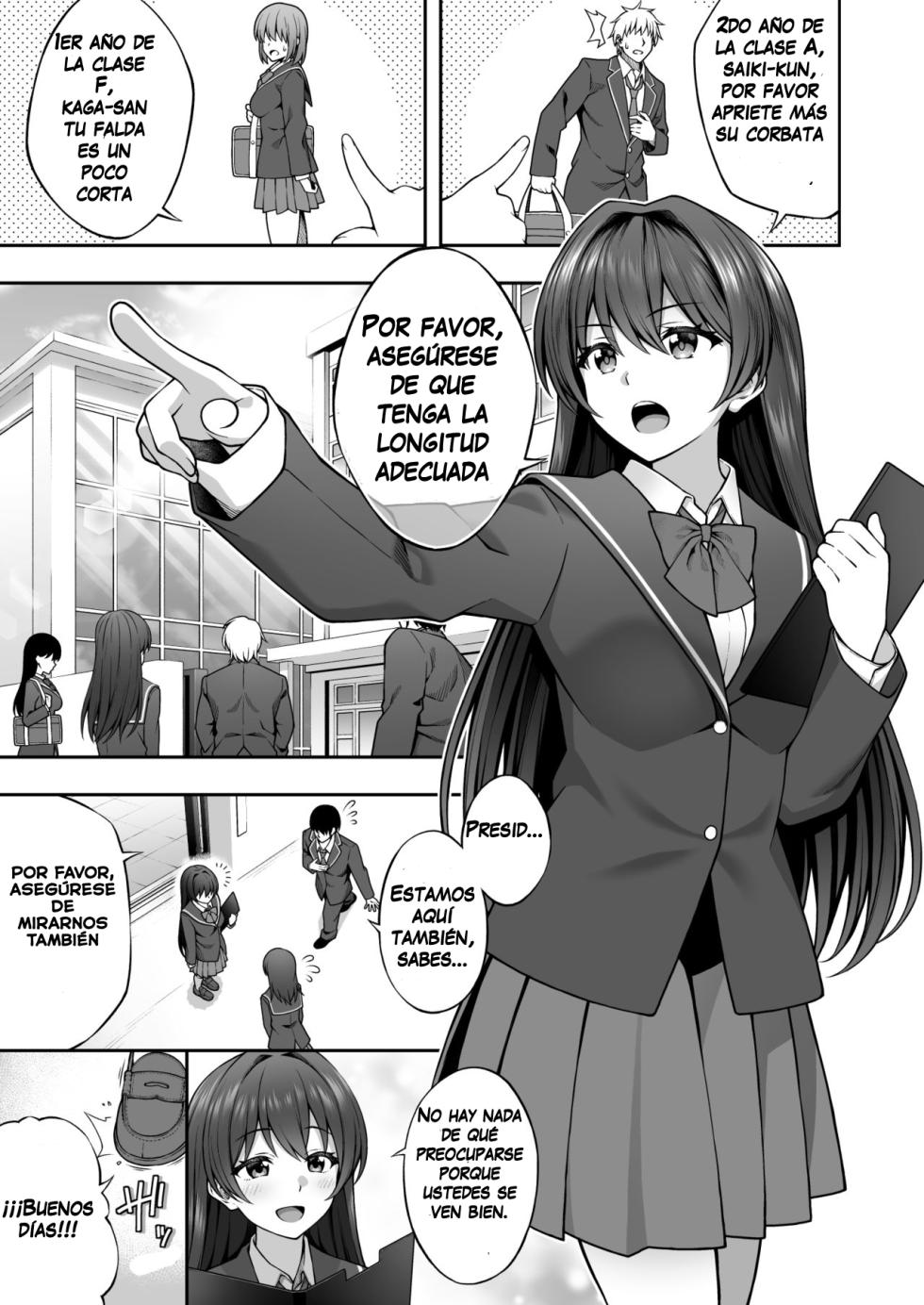 [Doushoku (Inagita)] Saiminjutsu de Majime na Seitokaichou o Te ni Ireta Ore [Spanish] [Magon] [Decensored] [Digital] - Page 2