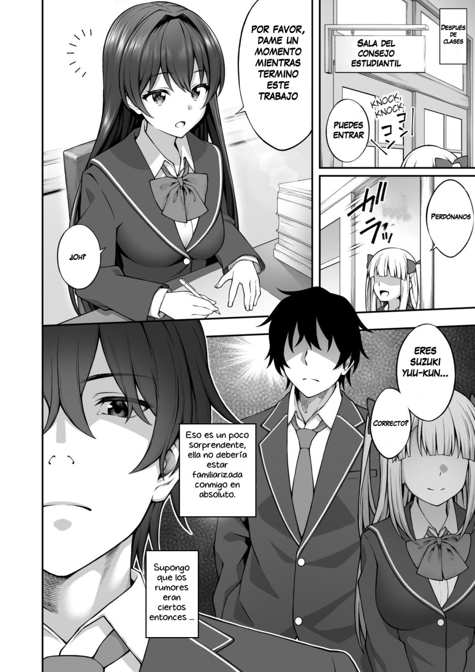 [Doushoku (Inagita)] Saiminjutsu de Majime na Seitokaichou o Te ni Ireta Ore [Spanish] [Magon] [Decensored] [Digital] - Page 5