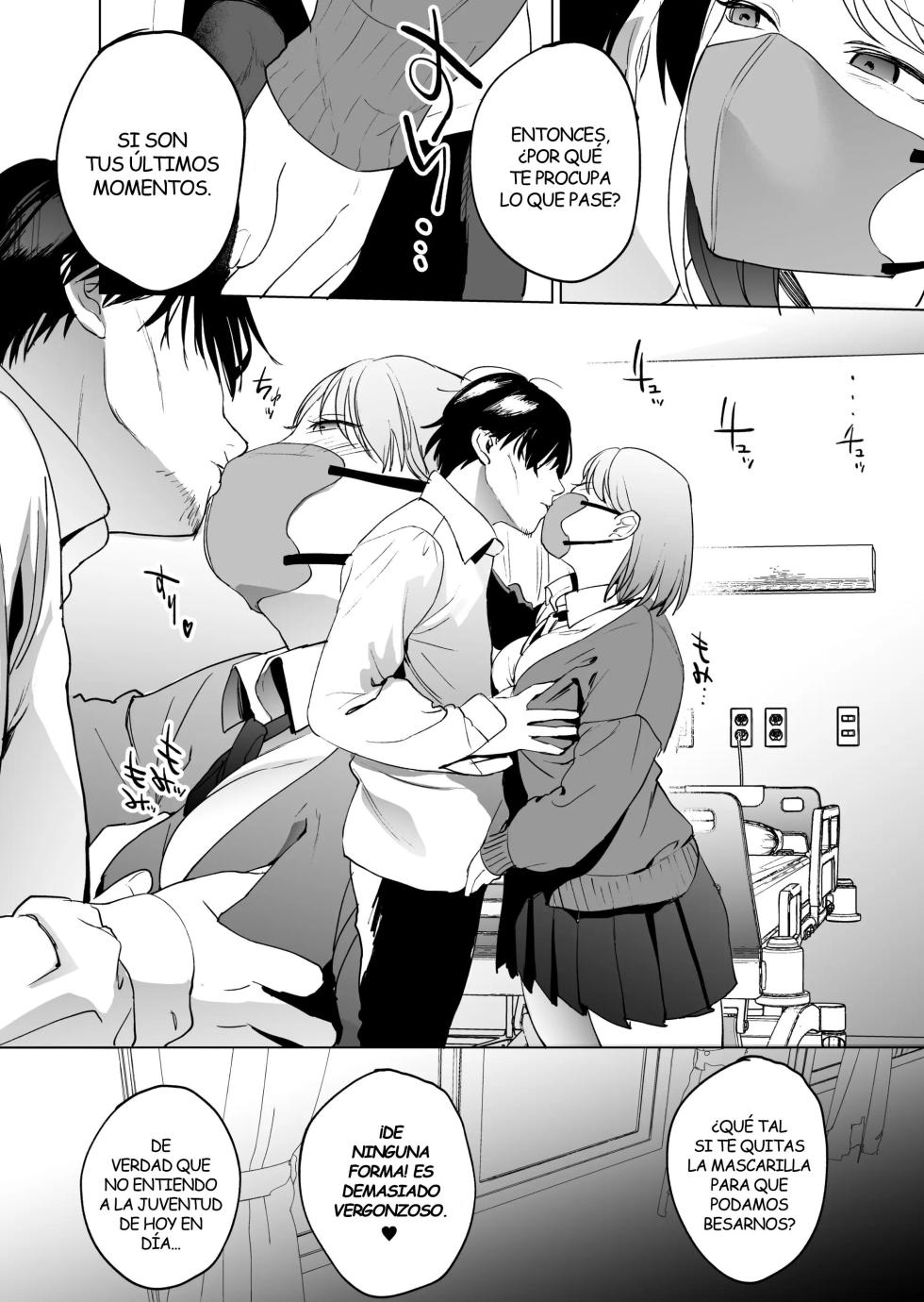 [Manmaya (Same Manma)] Jinsei Shuuryou 5-byou Mae Nazo JK ni Kuwareru [Spanish] [Kejotan] [Decensored] [Digital] - Page 7