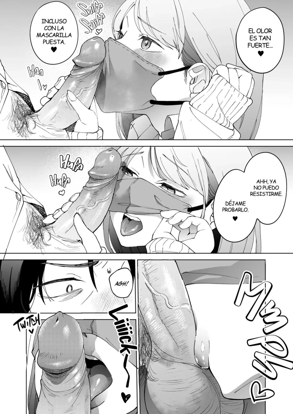 [Manmaya (Same Manma)] Jinsei Shuuryou 5-byou Mae Nazo JK ni Kuwareru [Spanish] [Kejotan] [Decensored] [Digital] - Page 9