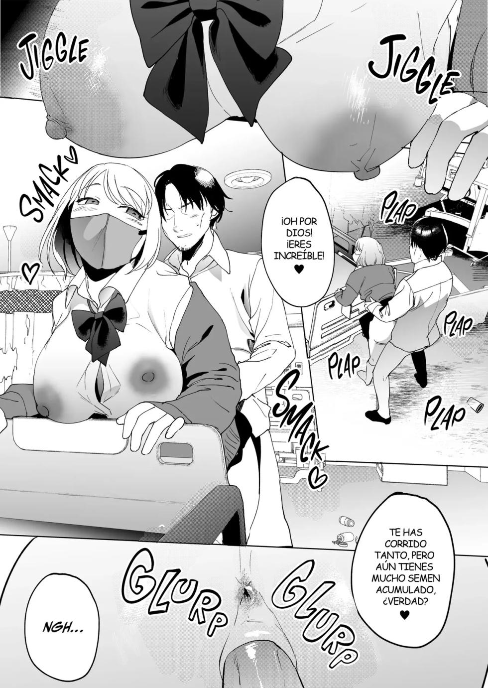 [Manmaya (Same Manma)] Jinsei Shuuryou 5-byou Mae Nazo JK ni Kuwareru [Spanish] [Kejotan] [Decensored] [Digital] - Page 32