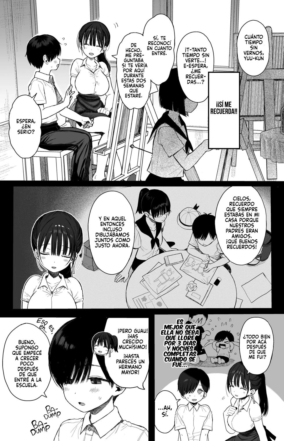 [micro page (Kuromotokun)] Osananajimi no H na Onee-san wa Suki desu ka? [Spanish] [Uraku Translations] [Decensored] [Digital] - Page 4