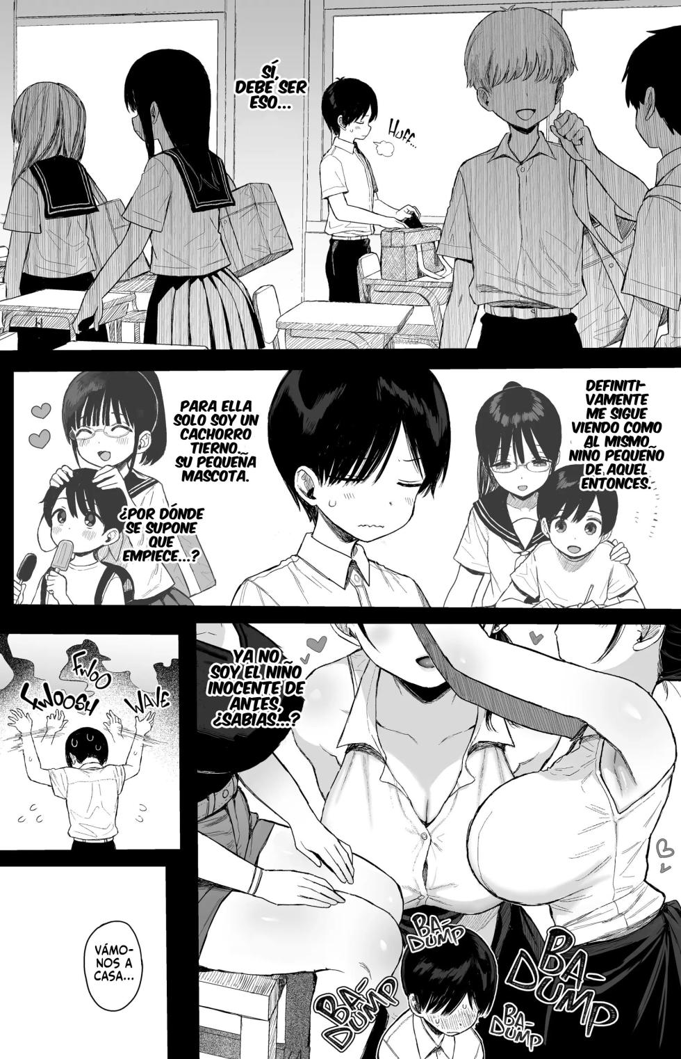 [micro page (Kuromotokun)] Osananajimi no H na Onee-san wa Suki desu ka? [Spanish] [Uraku Translations] [Decensored] [Digital] - Page 8