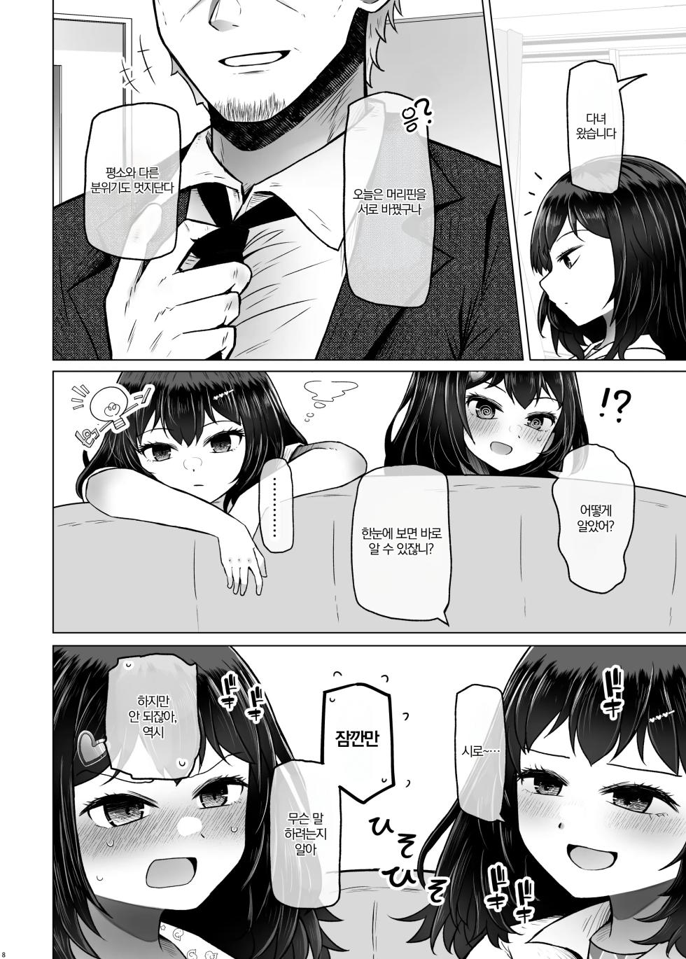 [Furafura Toxin (Arano Oki)] Idensei Shikkan no Risk ga Nai nara Papa to Kozukuri Shite mo Ii yo ne♥ 9 | 유전성 질환의 위험이 없다면 친아빠랑 아이를 만들어도 괜찮겠지♥ 9 [Korean] [AI번역] [Digital] - Page 9
