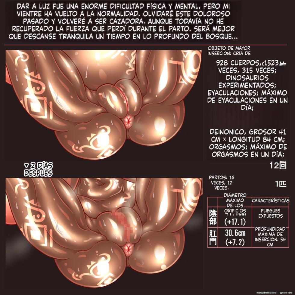 [Circle Hitori] Lufa, la cazadora de dinosaurios gigantes ~El cuerpo más fuerte y entrenado termina convirtiéndose en una bolsa de gestación para dinosaurios~ - Page 40