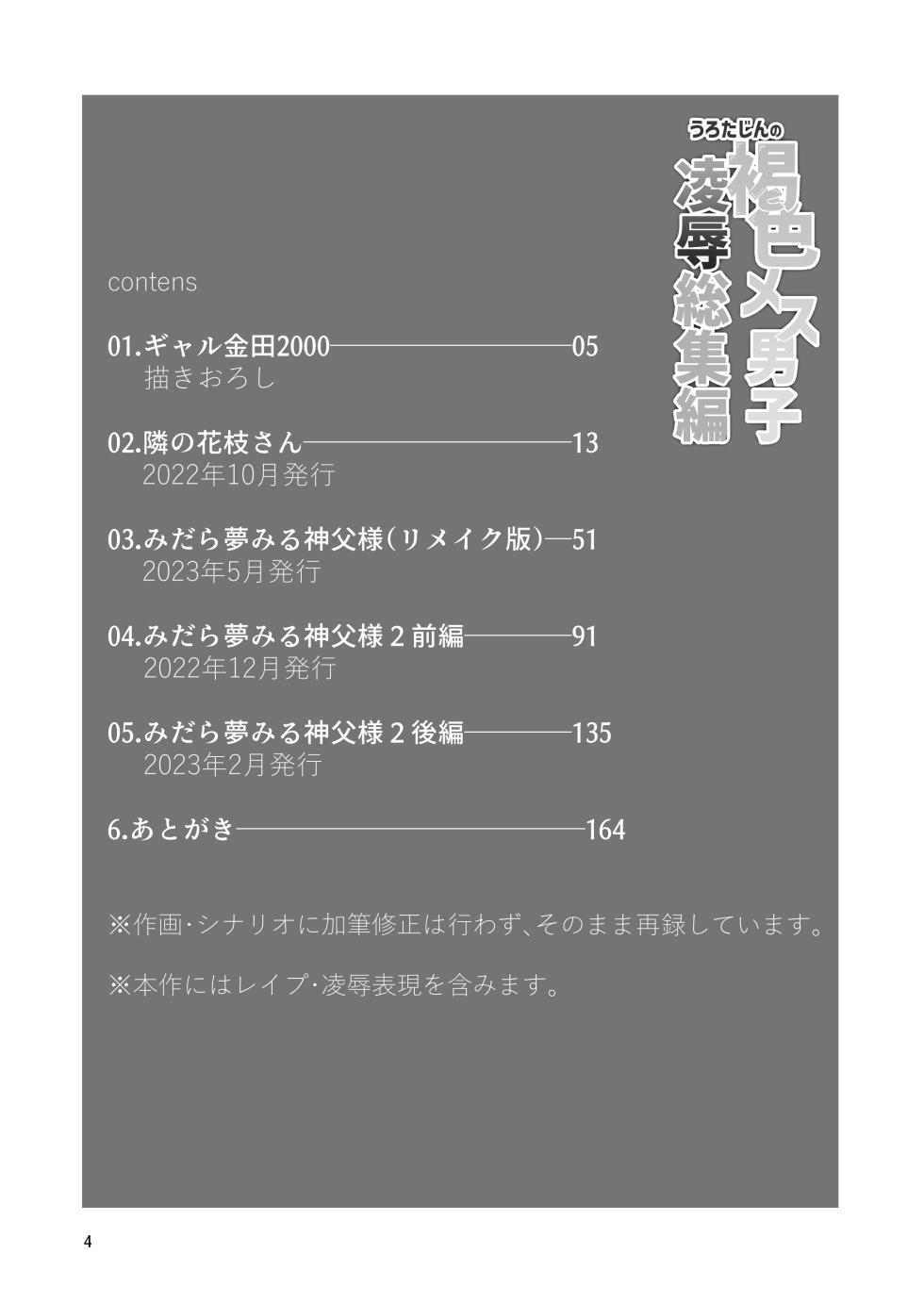 [うろたじん (虚田じん)] うろたじんの褐色メス男子凌○総集編 - Page 3